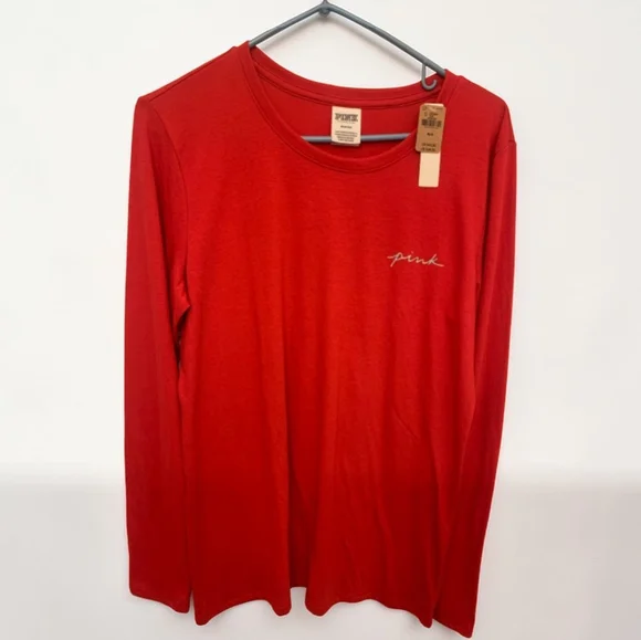 PINK Victoria's Secret Long Sleeve Tee NWT - Picture 1 of 1